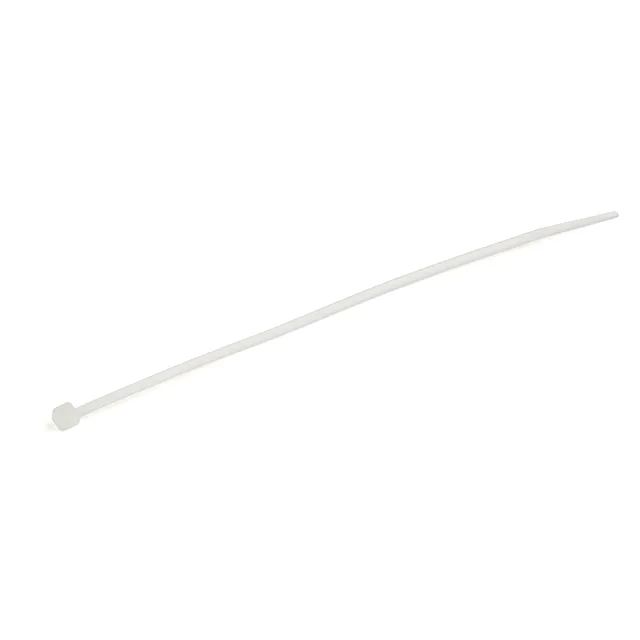 StarTech.com 100-Pack 6"(15cm) Cable Ties - 1/8"(3.6mm) wide, 1-3/8"(39mm) Bundle Diameter, 40lb(18kg) Tensile Strength, Nylon Self Locking Zip Ties with Curved Tip, UL Listed, White - TAA