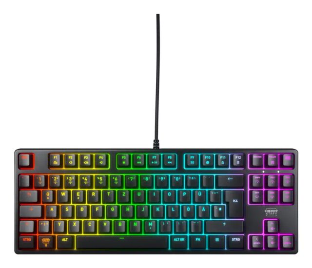 CHERRY K4V2 RGB, Tenkeyless mechanical gaming keyboard, German