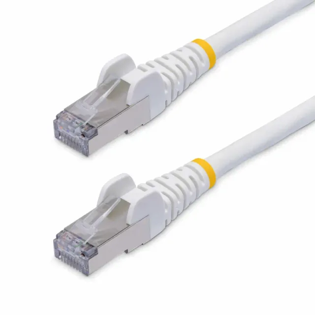 StarTech.com 50cm White CAT8 Ethernet Cable, Snagless RJ45, 25G/40G, 2000MHz, 100W PoE++, S/FTP, 26AWG Pure Bare Copper Wire, LSZH, Shielded Network Patch Cord w/Strain Reliefs, Individually Tested
