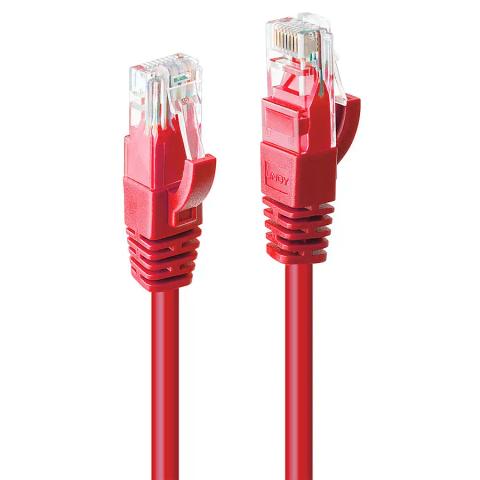 Lindy 7.5m Cat.6 U/UTP Network Cable, Red