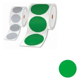 Brother LTZ17100FPEL self-adhesive label Circle Green