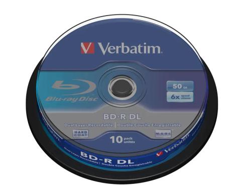 Verbatim 43746 blank Blu-Ray disc BD-R 50 GB 10 pc(s)
