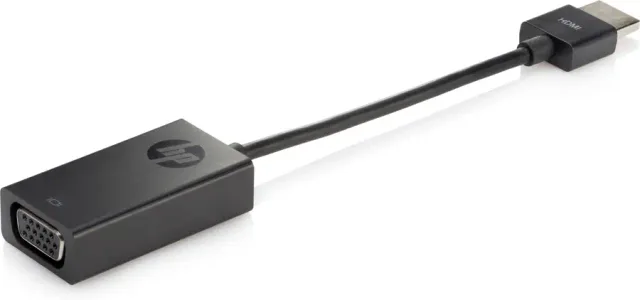 HP HDMI to VGA Cable Adapter VGA (D-Sub) HDMI Type A (Standard) Black