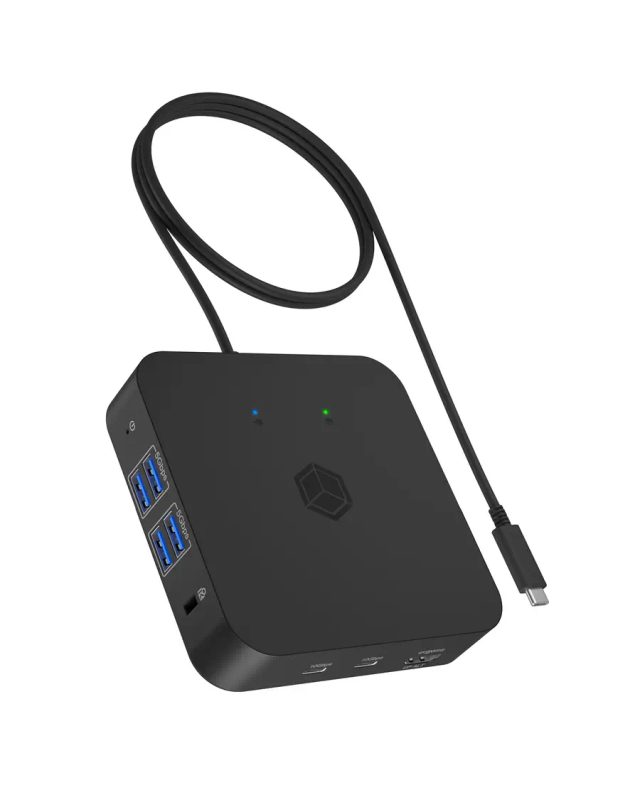 ICY BOX IB-DK4090-C Docking USB 3.2 Gen 2 (3.1 Gen 1) Type-C Black