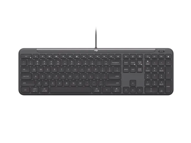 Logitech Signature Slim Wired K620 For Business keyboard Universal USB QWERTY Portuguese Graphite