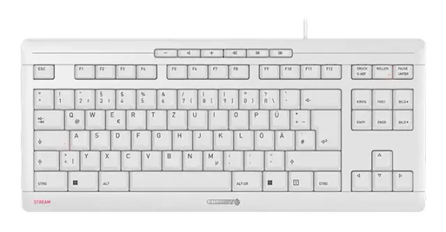 CHERRY STREAM TKL keyboard Universal USB QWERTZ German White