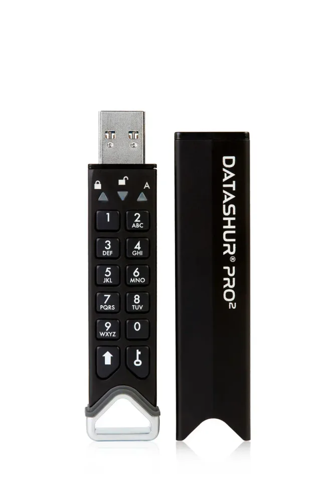 iStorage datAshur PRO2 256 GB | Secure Flash Drive | FIPS 140-2 Level 3 Certified | AES-XTS 256-bit hardware encryption | Password protected | Dust/Water-Resistant |