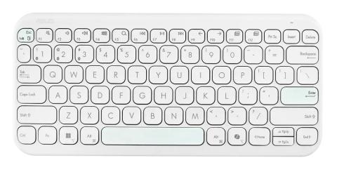 ASUS Marshmallow KW100 keyboard Home Bluetooth QWERTZ German White