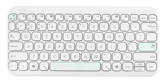 ASUS Marshmallow KW100 keyboard Home Bluetooth QWERTZ German White