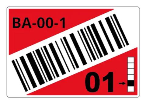 Brother LTZ14055FCB self-adhesive label Rectangle Red