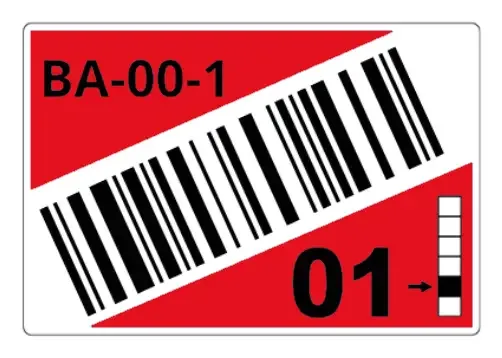 Brother LTZ14055FCB self-adhesive label Rectangle Red