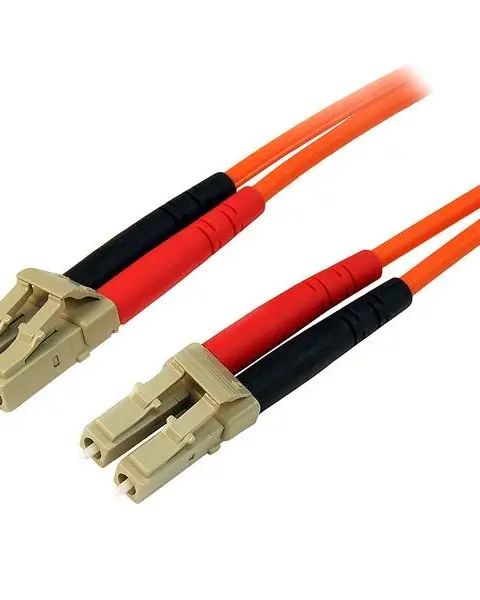 StarTech.com 2m Fiber Optic Cable - Multimode Duplex 50/125 - LSZH Fiber Jumper Cord - LC/LC