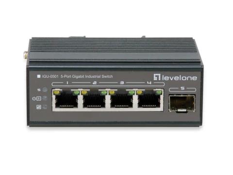 LevelOne IGU-0501 network switch Gigabit Ethernet (10/100/1000) Black