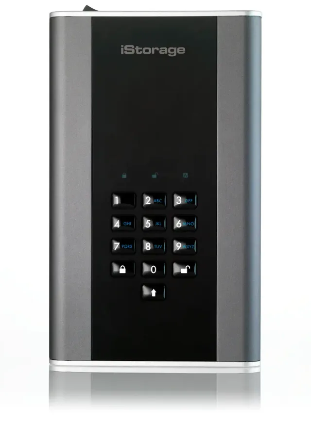 iStorage diskAshur DT² HDD 18TB | Secure Portable Desktop Drive |FIPS 140-2 Level 3 certified | AES-XTS 256-bit Hardware Encryption | Common Criteria EAL5+ (Hardware Certified) | PIN protected | OS & Platform Independent |GDPR, TAA Compliant | Brute force hack defence | Dust/Water Resistant