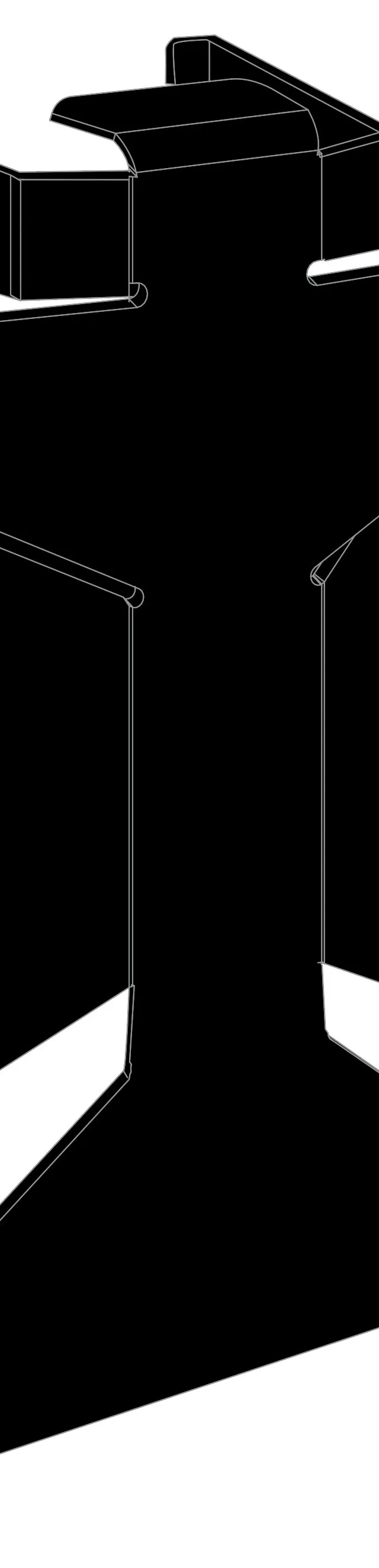 iiyama MD BRPCV05 CPU holder Monitor stand-mounted CPU holder Black