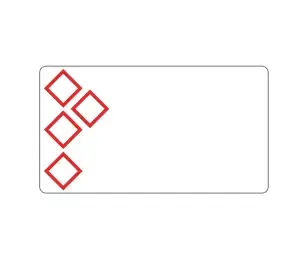 Brother LTZ12055F4PI self-adhesive label Rectangle White, Red