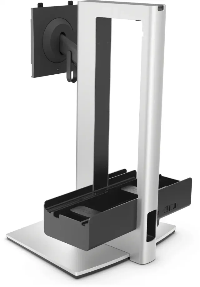 DELL Pro Slim OSS25 68.6 cm (27") Desk Black, Silver