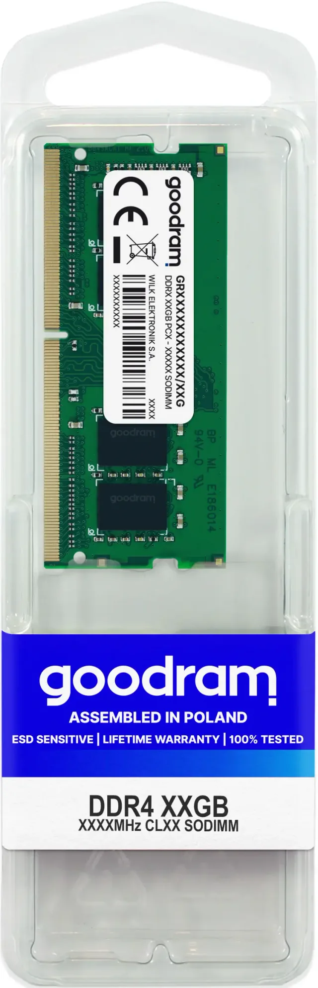 Goodram GR3200S464L22/32G memory module 32 GB 1 x 32 GB DDR4 288-pin DIMM