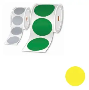 Brother LTZ16100FPEL self-adhesive label Circle Yellow