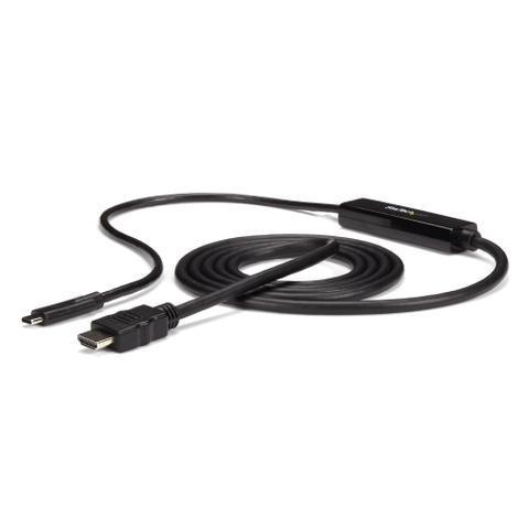 StarTech.com 6ft (2m) USB C to HDMI Cable - 4K 30Hz USB Type-C to HDMI Video Display Converter - USB-C DP Alt Mode to HDMI Monitor Adapter Cord - Thunderbolt Compatible