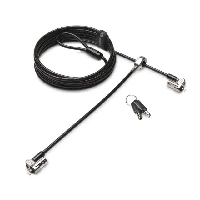 Kensington MicroSaver 2.0 Keyed Twin Laptop Lock — Single Keyed