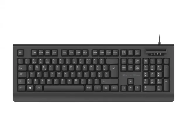 Conceptronic KAYNE01PT USB Keyboard with Smart ID Card Reader, Portuguese layout