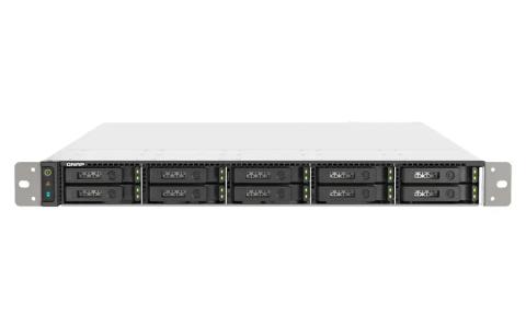 QNAP TS-h1090FU NAS Rack (1U) EPYC 7232P 64 GB DDR4 0 TB QuTS hero Black, Grey