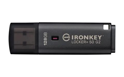 Kingston Technology IronKey 128GB Locker Plus 50 G2, FIPS 197, AES-256