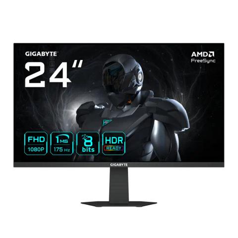 GIGABYTE GS24F14A 24” FHD Gaming Monitor - 1920 x 1080, 175Hz, 1ms, 400 cd/m², FreeSync, HDR Ready, HDMI 2.0, Displayport 1.4