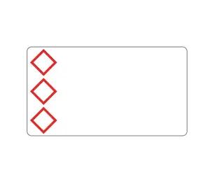 Brother LTZ12075F3PI self-adhesive label Rectangle White, Red