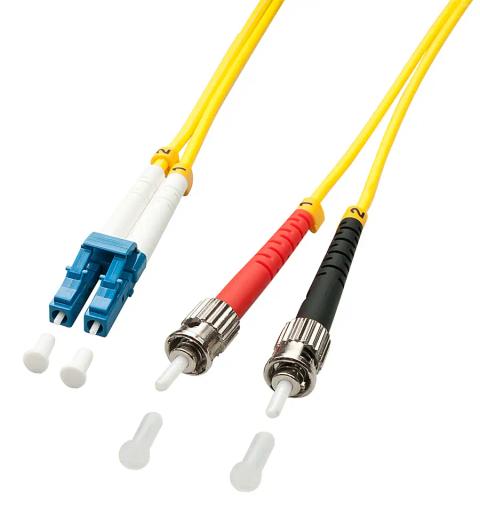 Lindy 1m LC/ST InfiniBand/fibre optic cable Multicolour, Yellow
