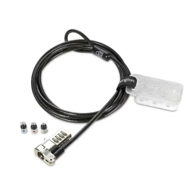 Kensington Universal 3-in-1 Combination Serialized Laptop Lock 25-Pack