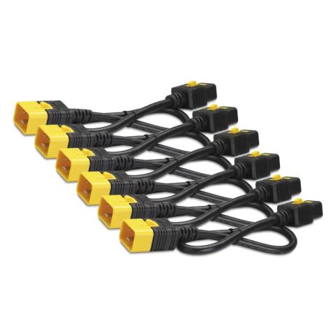 APC Power Cord Kit (6 ea), Locking, C19 to C20, 0.6m (2ft), Blue