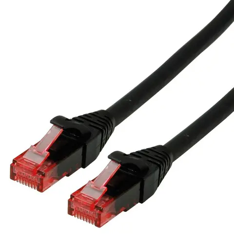 ROLINE 21.15.2551 networking cable Black 1 m Cat6 U/UTP (UTP)
