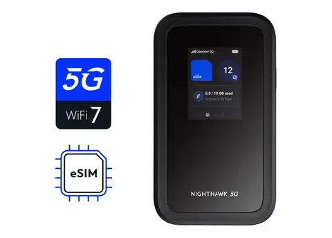 NETGEAR Nighthawk M7 - Mobiler Hotspot - 5G - 3.6 Gbps - Wi-Fi 5, Wi-Fi 6, Wi-Fi 7