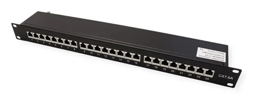 Inch Cat6A Patch Panel - 24 Port 19-