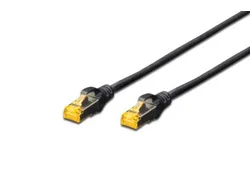 DIGITUS CAT 6A S/FTP Patchkabel, 0,5m, Black