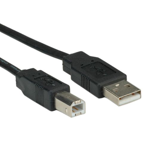 USB 2.0 A to B Flat Cable - 0.8m