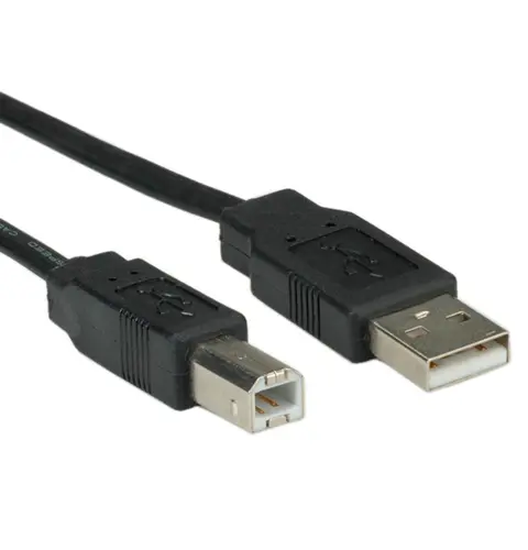 USB 2.0 A to B Flat Cable - 0.8m