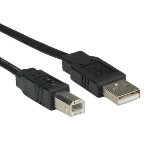 USB 2.0 A to B Flat Cable - 0.8m