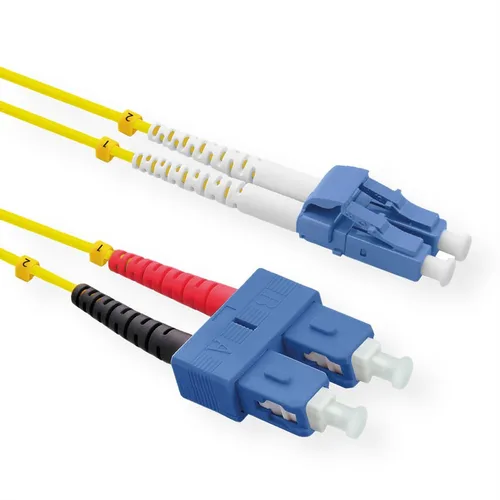 Fiber Optic Cable, OS2, Duplex, LC/SC, 5m