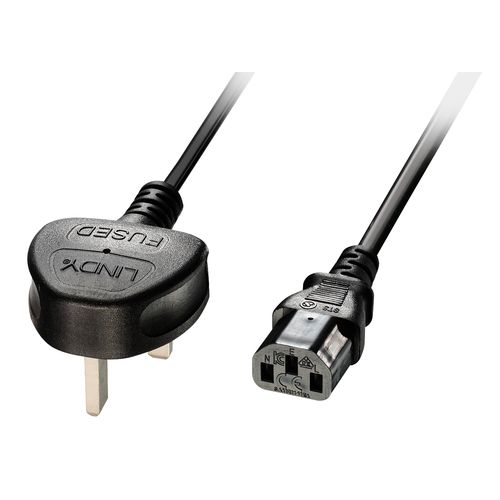 Lindy UK Power Cord - IEC 320 C13 - 5A - 2m