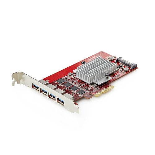 STARTECH.COM 4-Port USB-A PCIe Card USB 3.2 10Gbps PCI Express 3.0 Expansion Card 4x Independent USB Controllers Windows/Linux