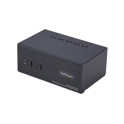 2-Port DisplayPort HDMI KVM Switch - 4K 60Hz
