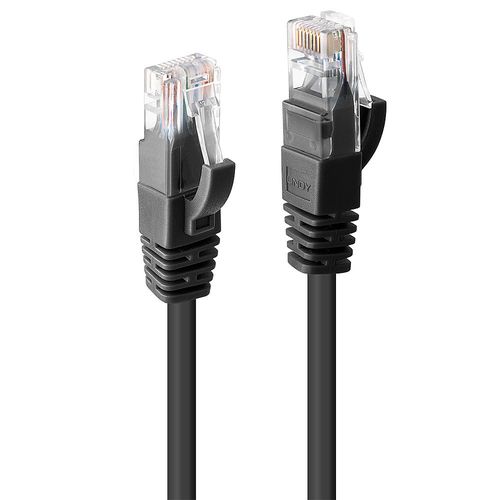 M CAT6 U/UTP Black Cable 0.3