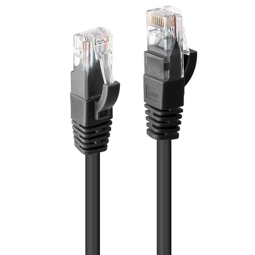 M CAT6 U/UTP Black Cable 0.3