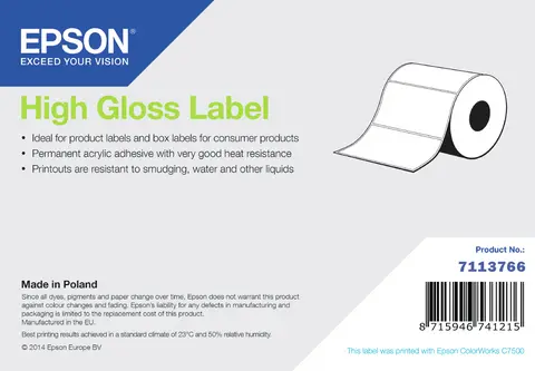 High Gloss Continuous Label