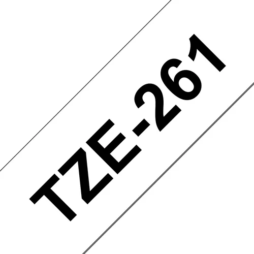 36mm Black On White Laminated Tape