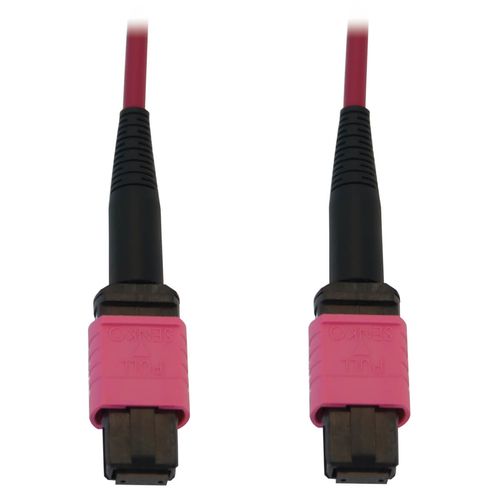 Eaton 100G OM4 Fiber Cable - MTP/MPO, Magenta