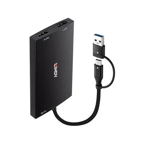 USB-A/C to Dual HDMI Adapter